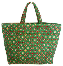 Provence fabric Green bag - Eco bag (Provence patterns. green) - Click Image to Close